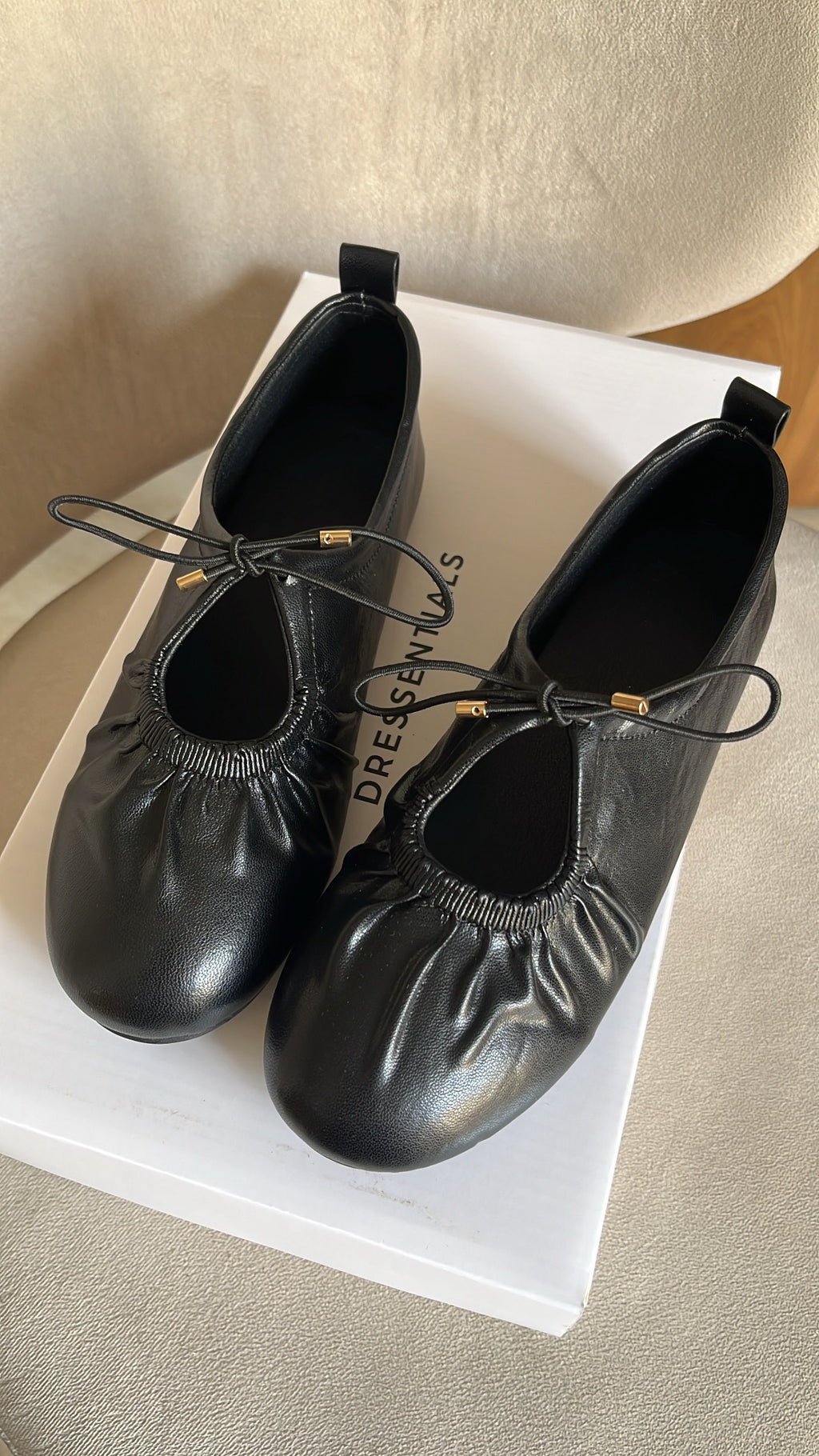 The Gathered Toe Ballet Flat (Immediate)