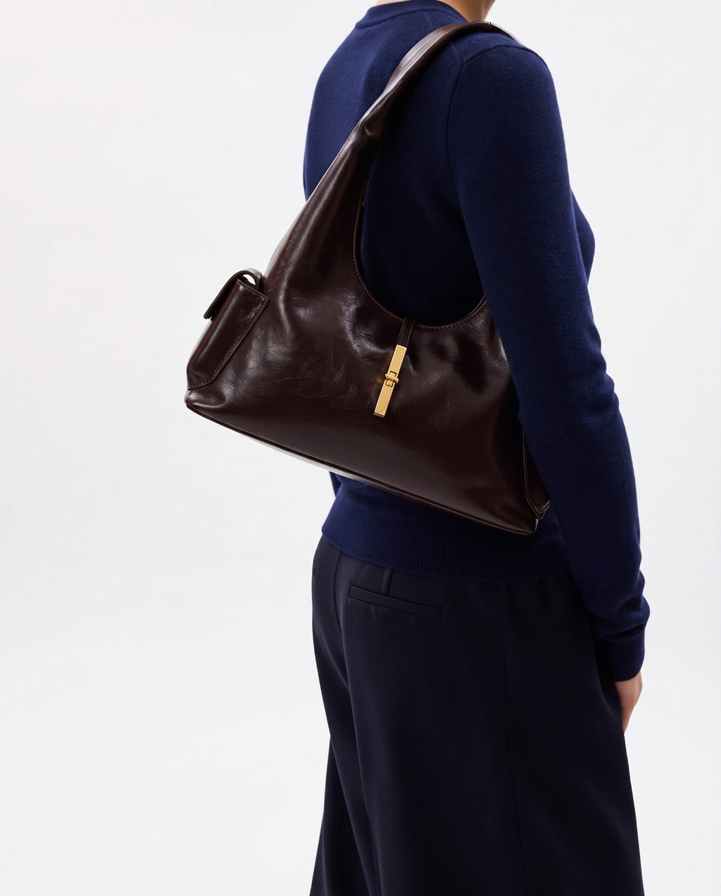 The Slouch Utility Bag in Dark Brown