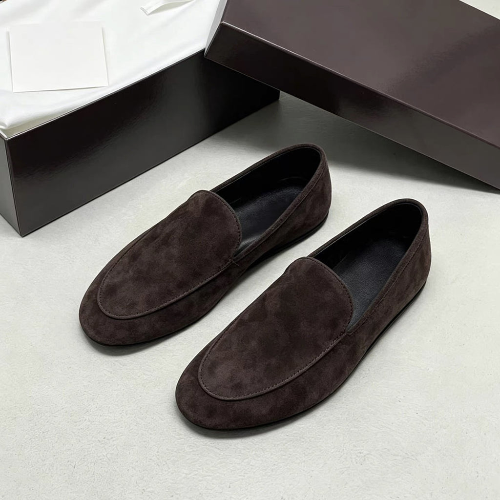 Minimal Suede Loafers