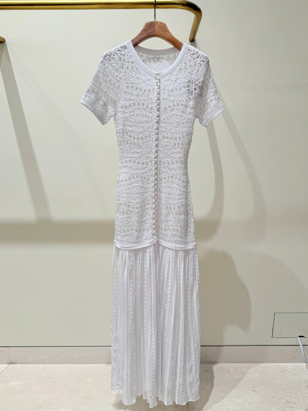 White Embroidered Dress