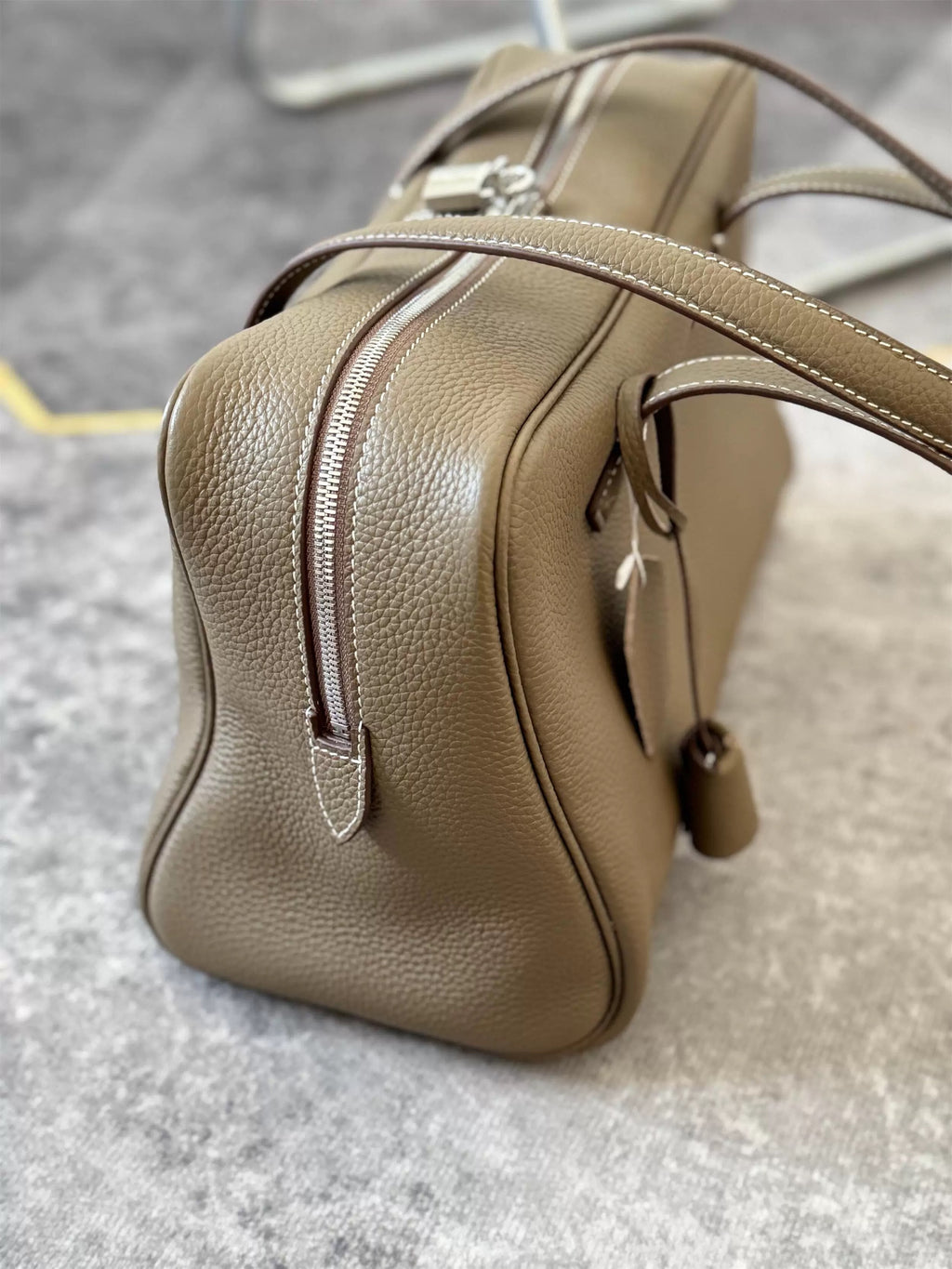 The Duffle Bag in Taupe