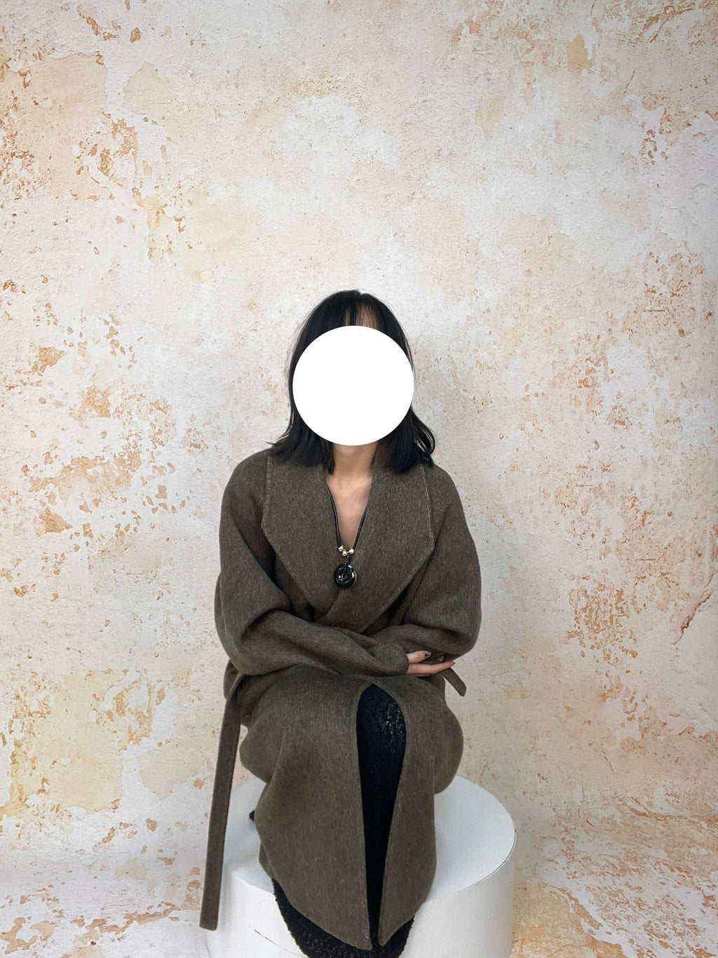 Sheep Wool Coat in Brown