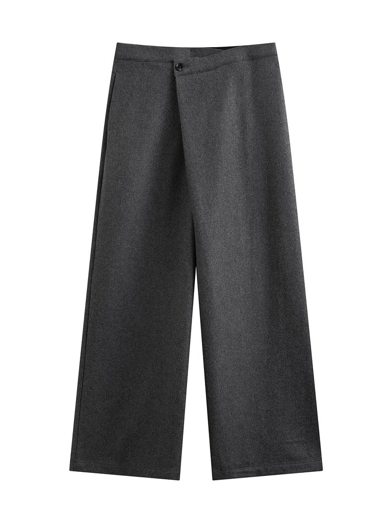 Soft-Drape Trousers in Charcoal