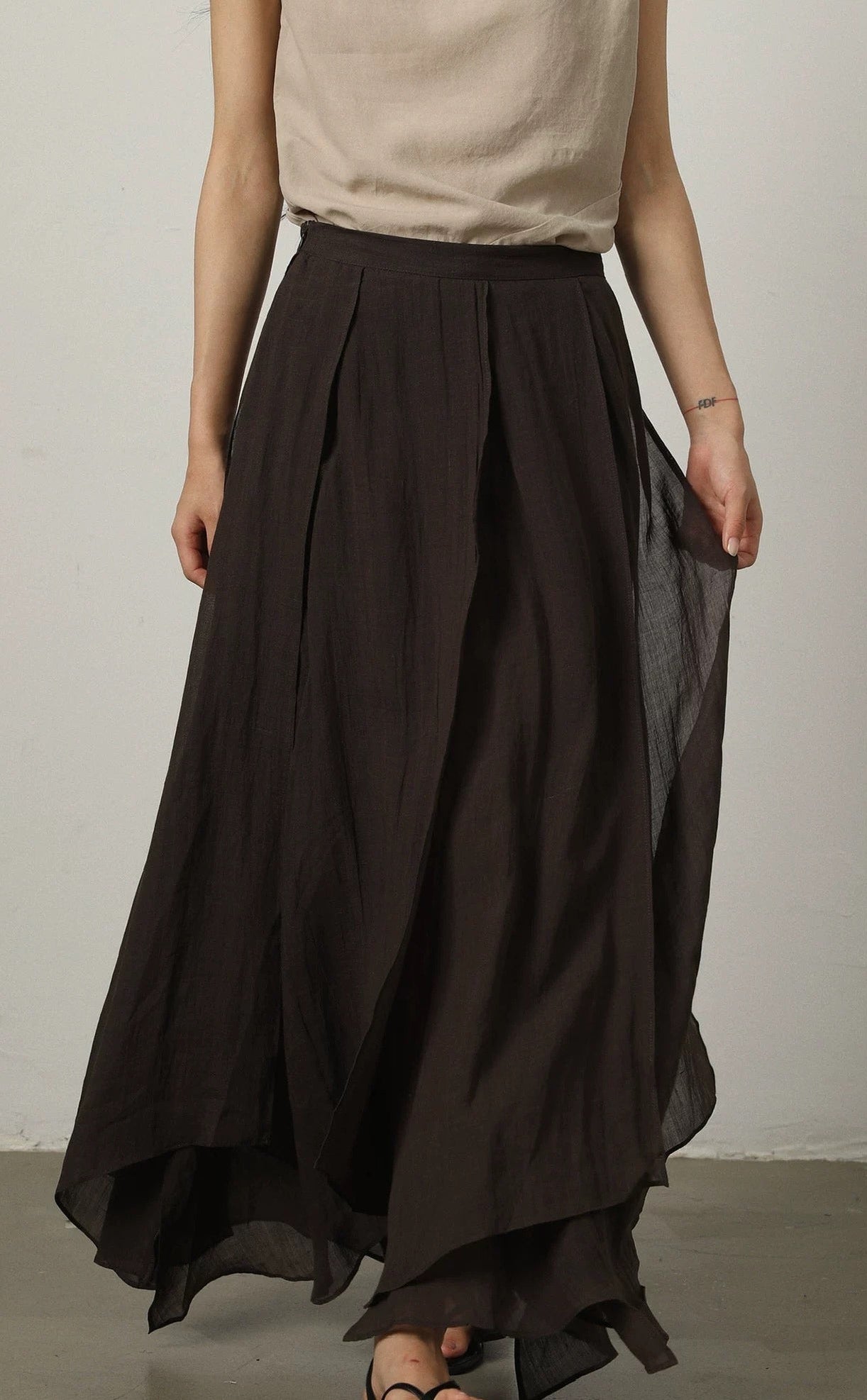 Layered Maxi Skirt (Immediate)