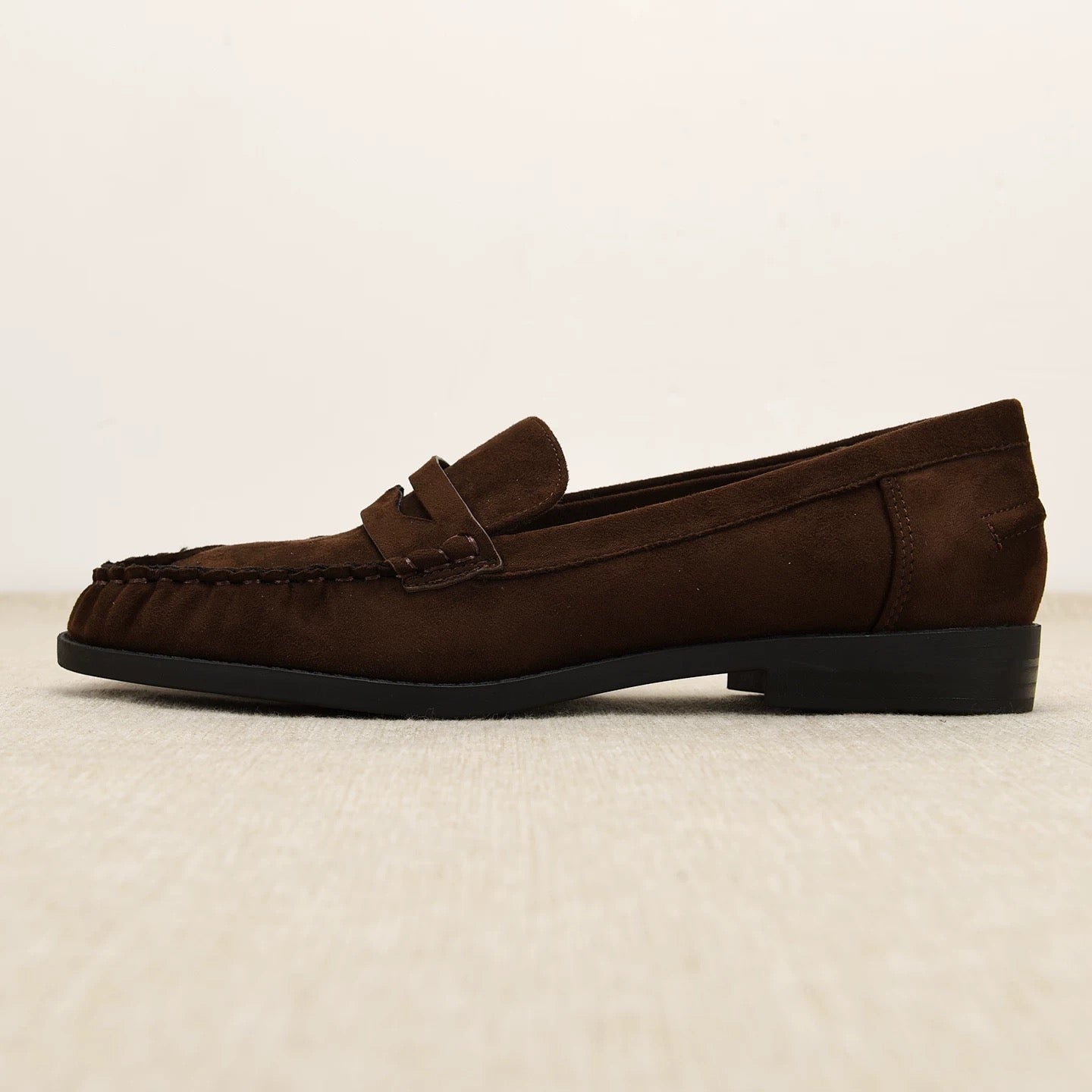 Suede Dark Brown Loafers (Immediate)