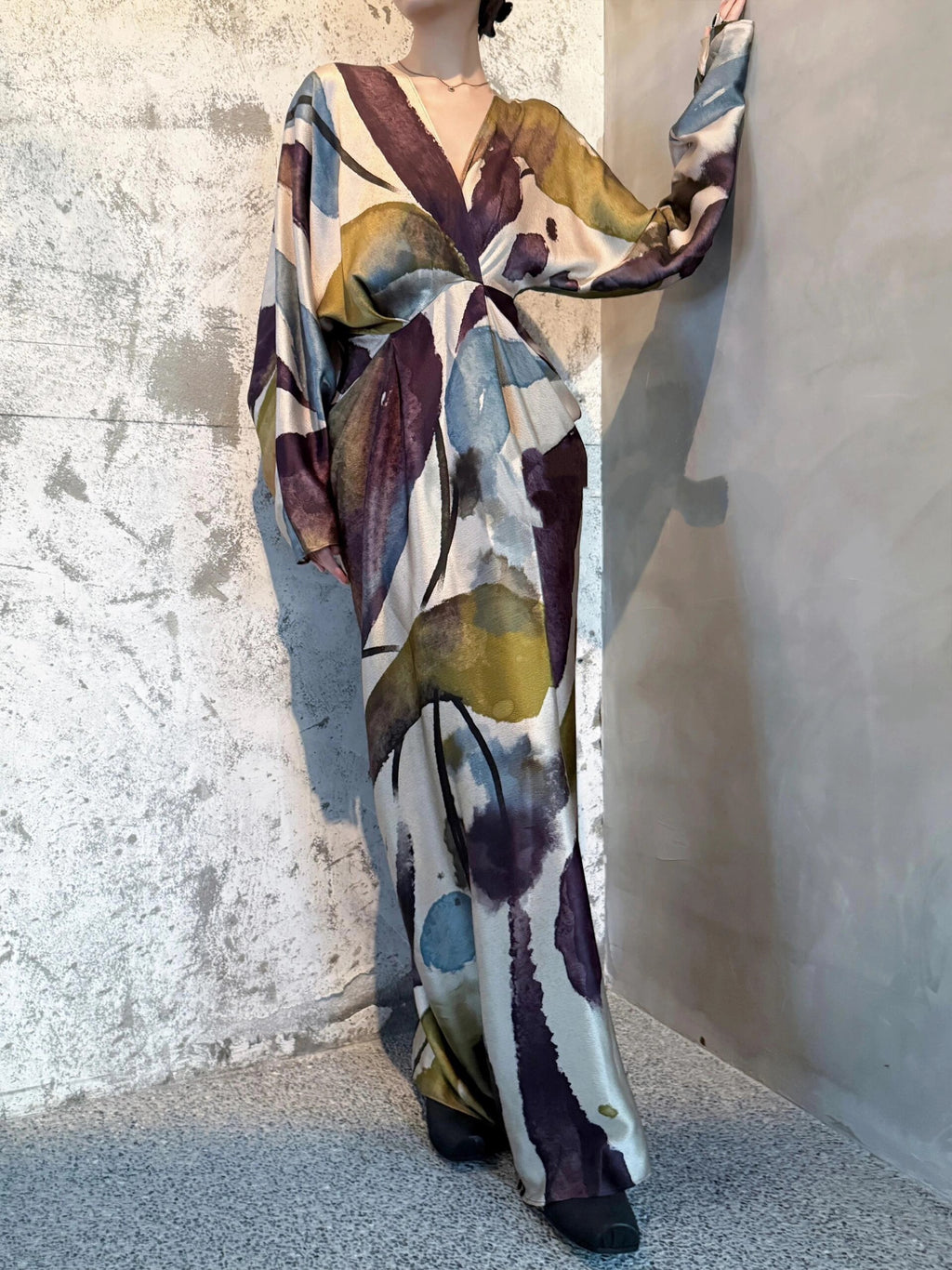 Watercolor Maxi Dress