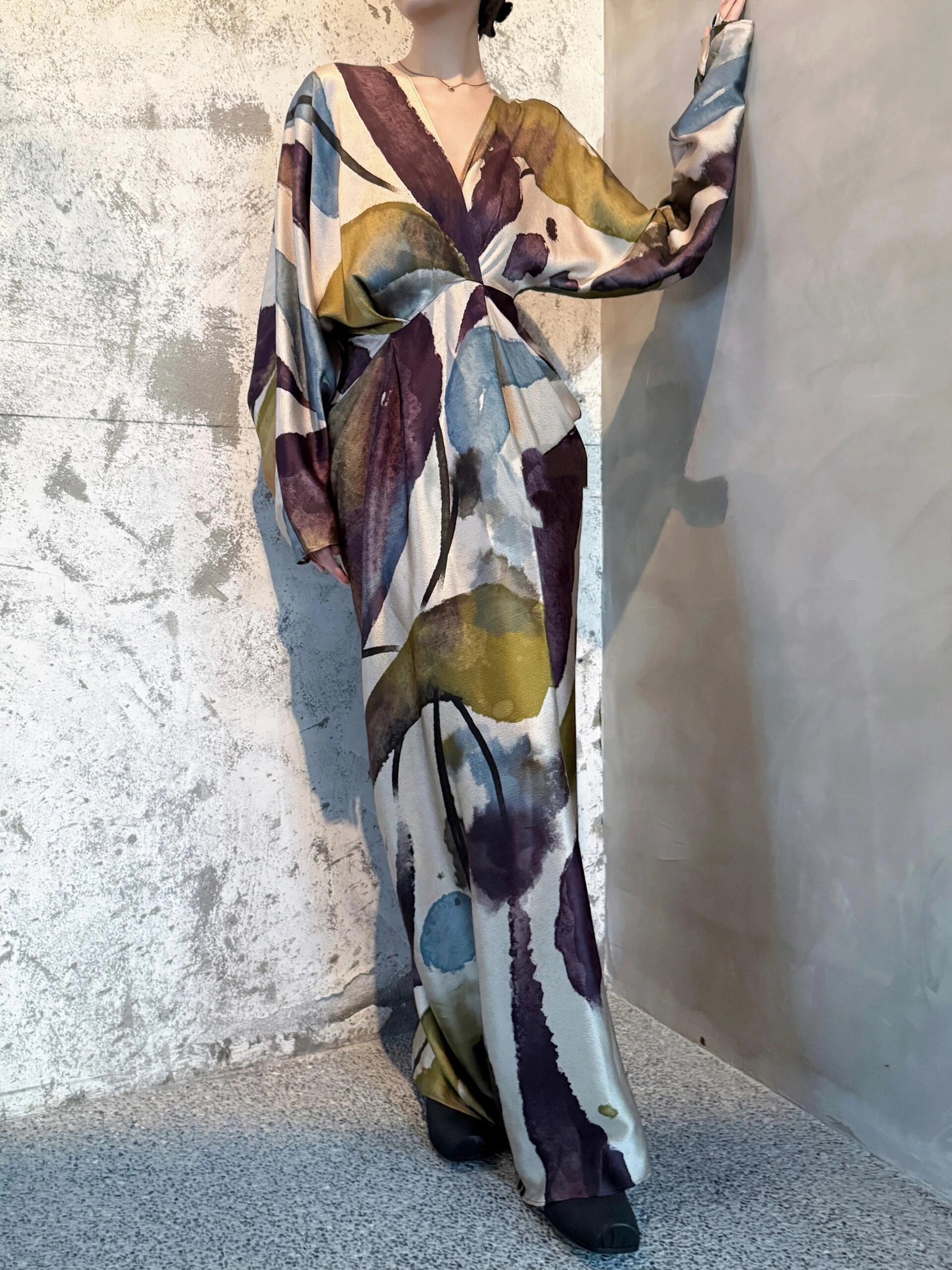 Watercolor Maxi Dress