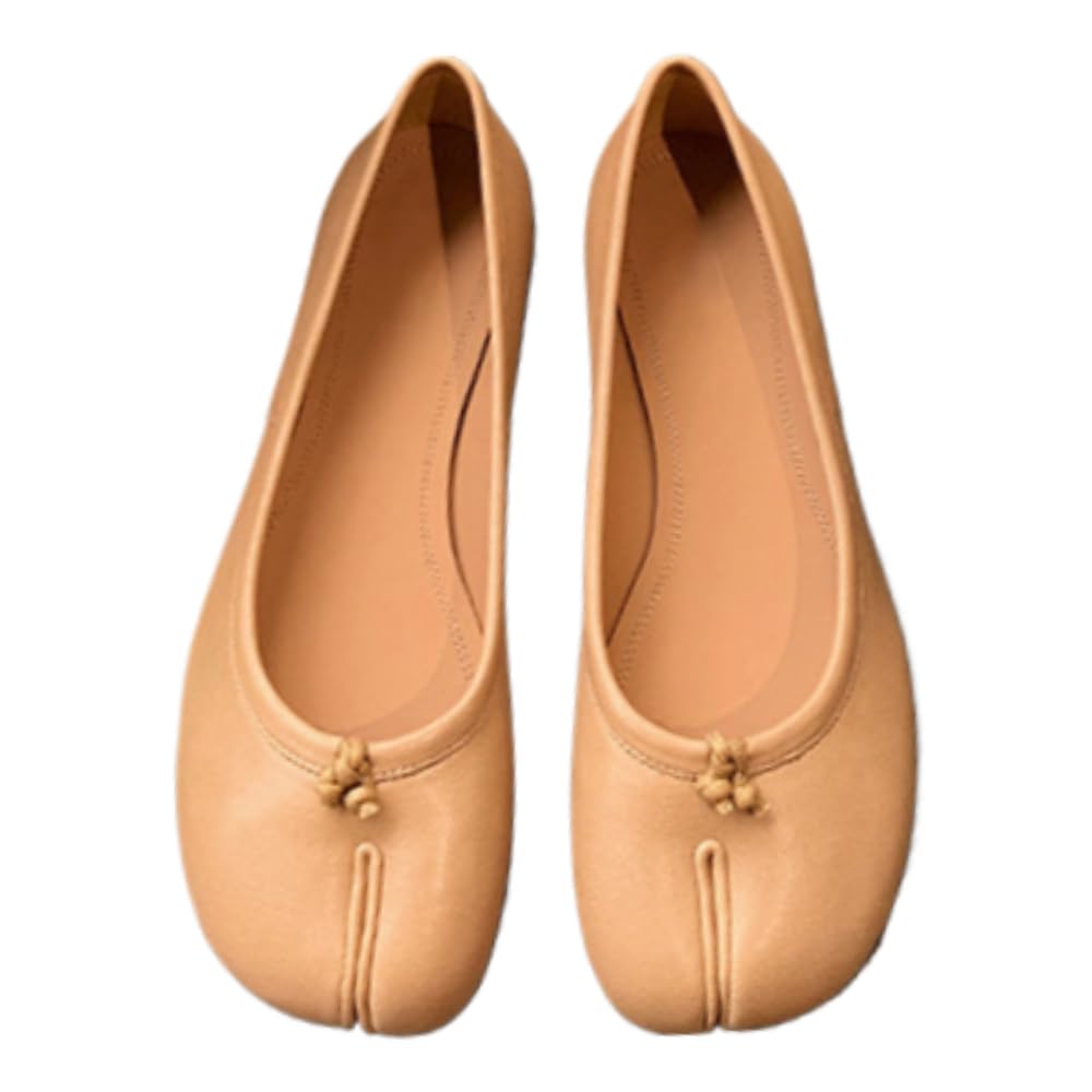 Tabi Flats in Apricot (Immediate)