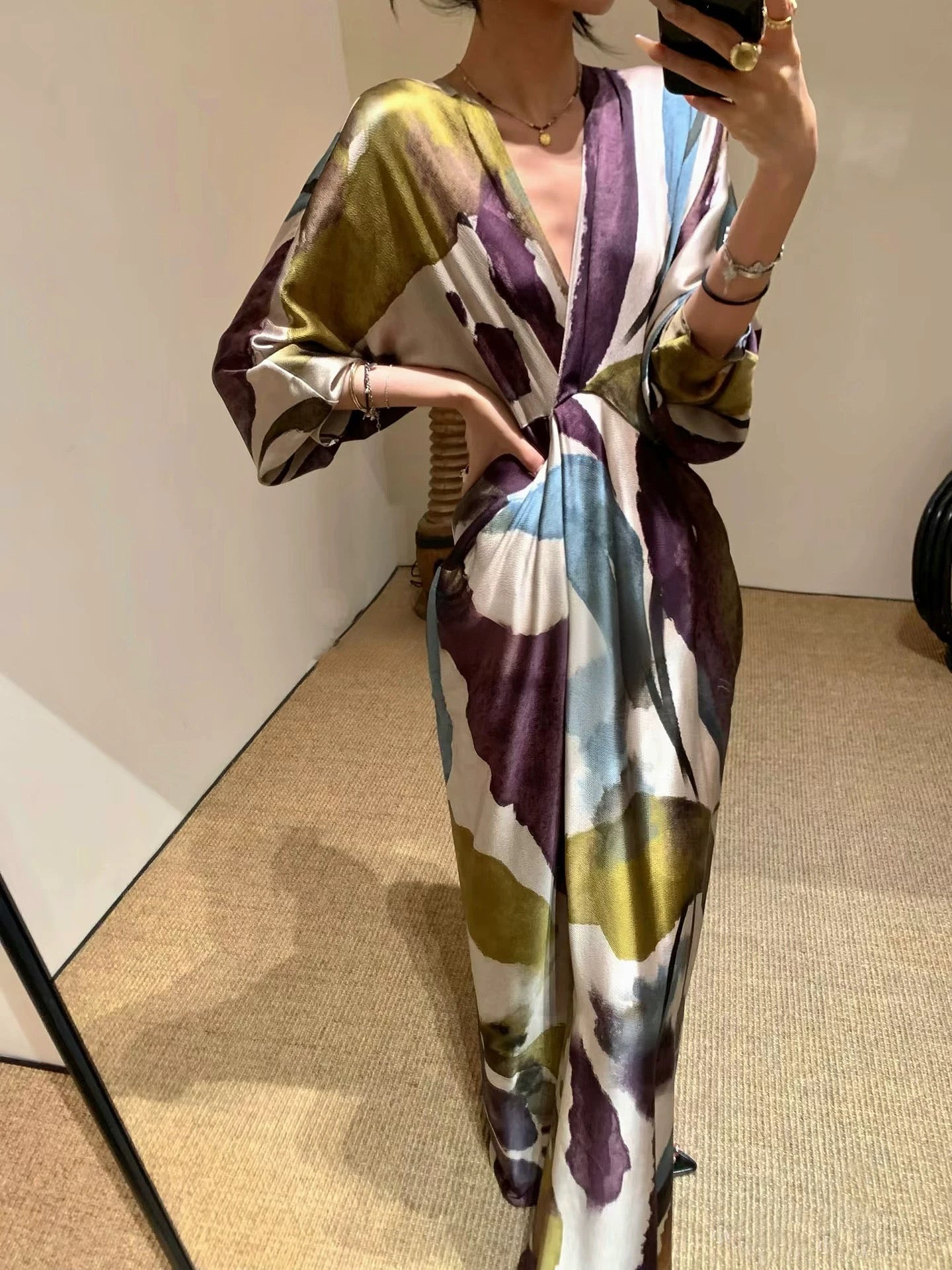 Watercolor Maxi Dress