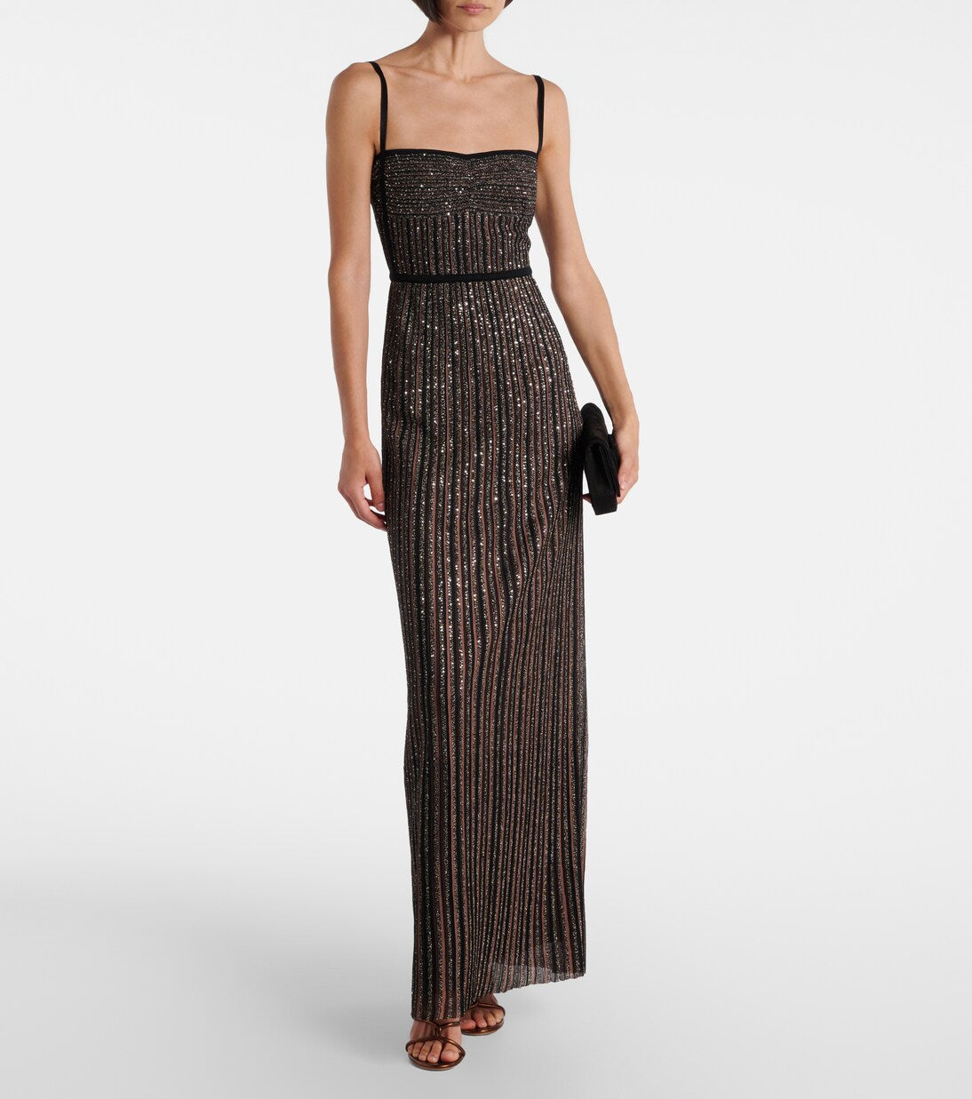 Sleeveless Maxi Dress (Dark Multicolors)