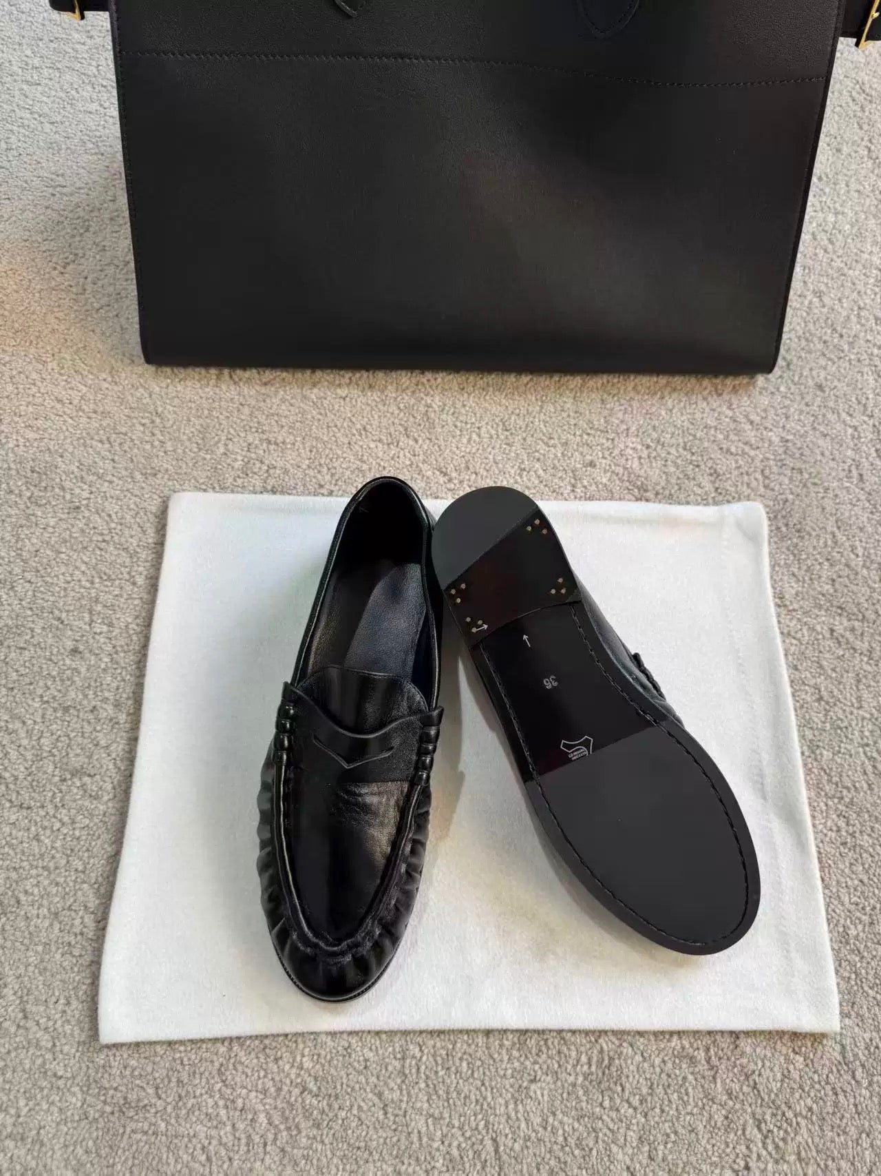 Black Penny Loafers