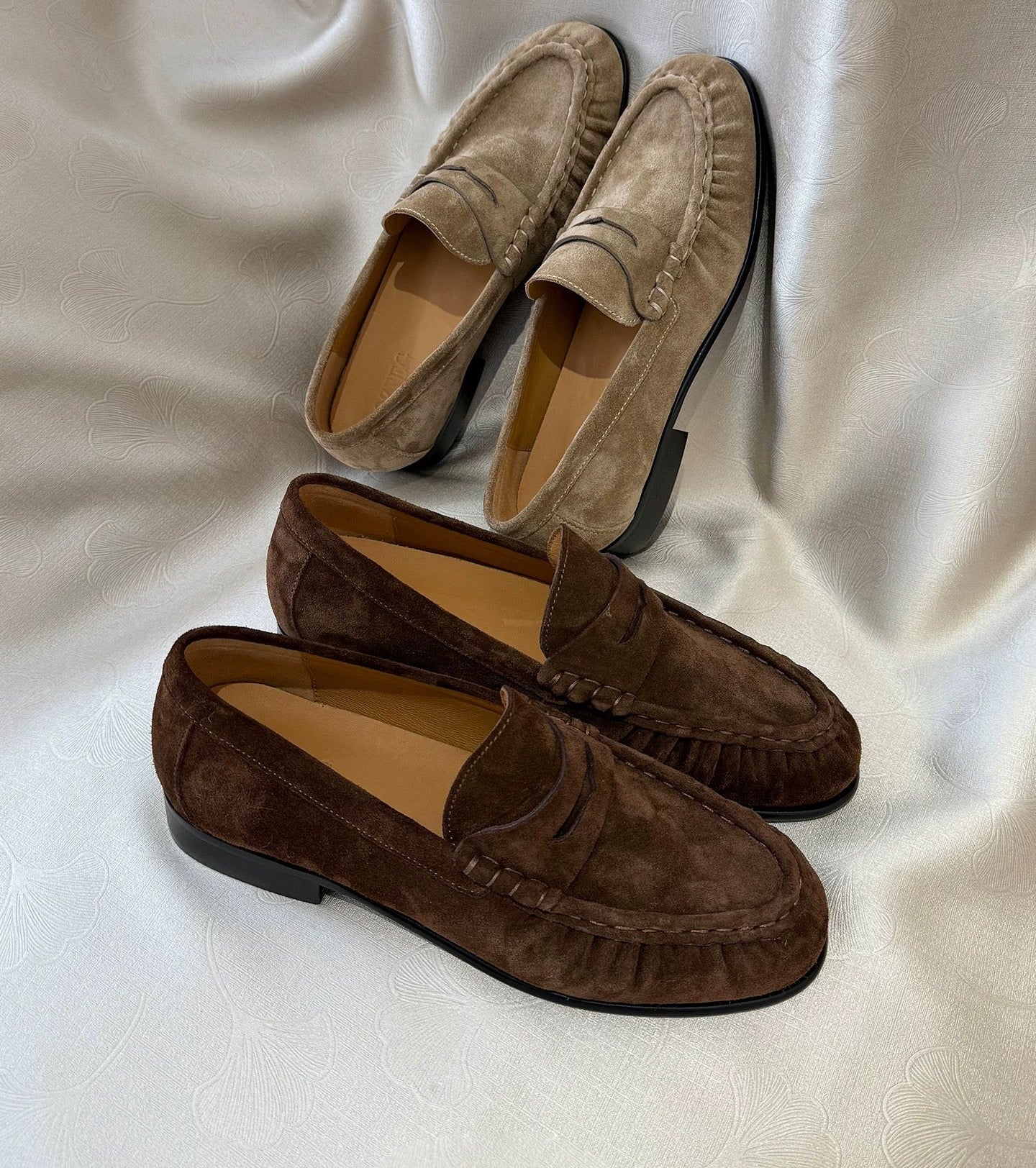 Suede Penny Loafers