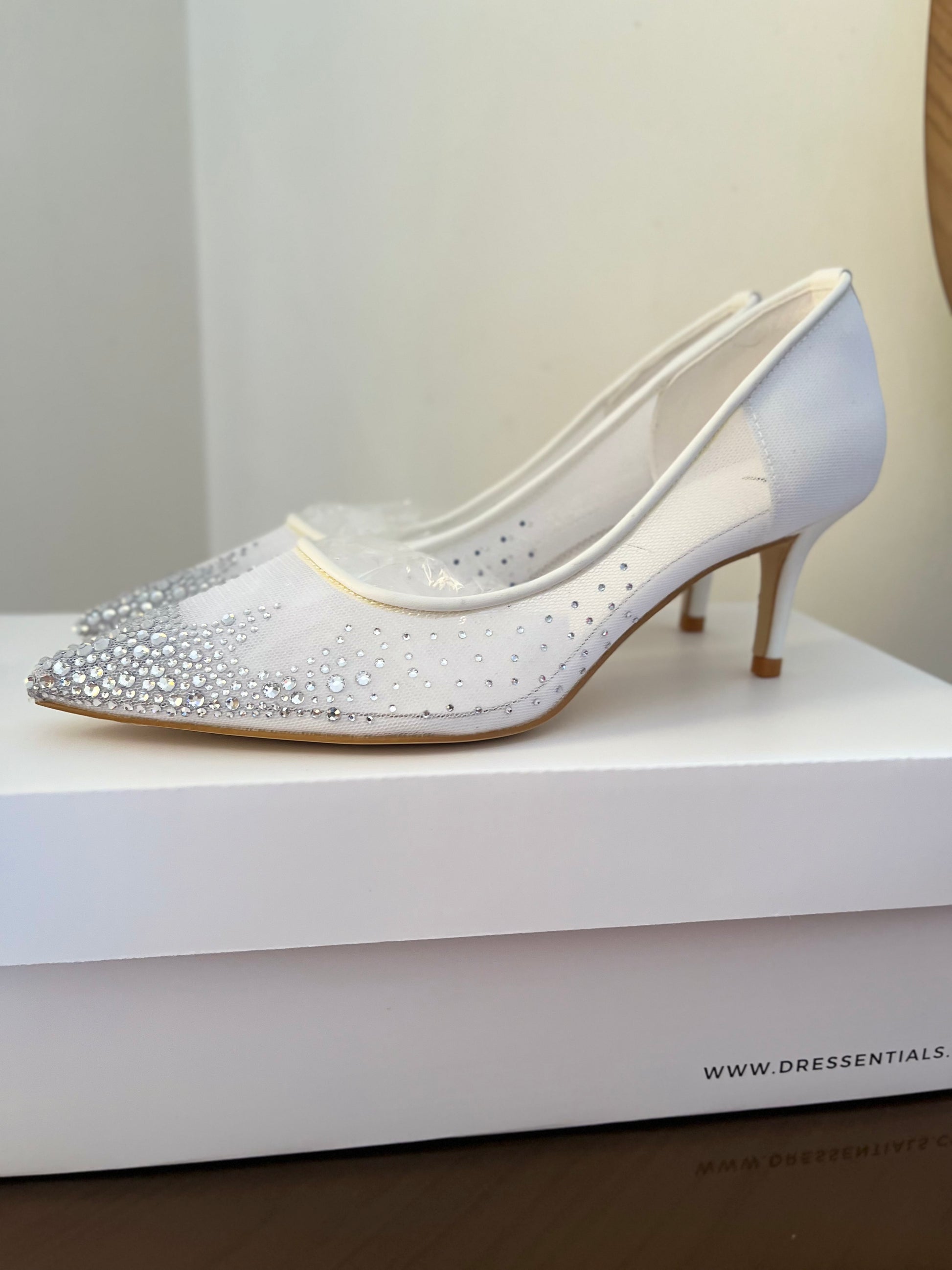Studded Bridal Heels (Immediate)