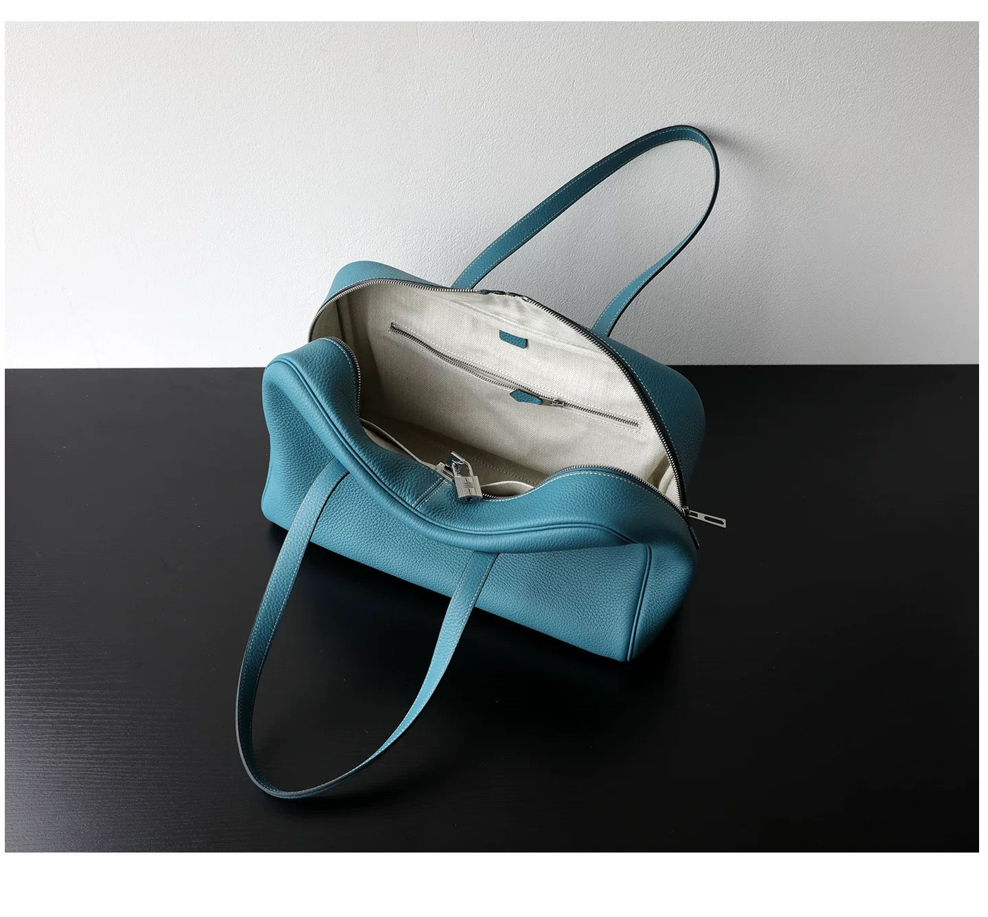 The Duffle Bag in Dusty Teal