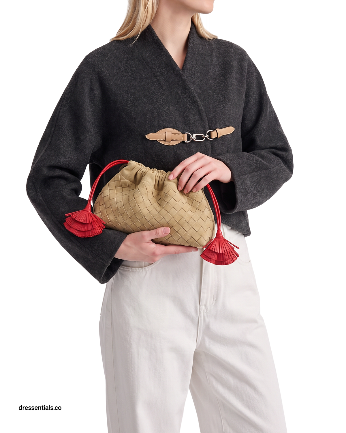 The Belted Wrap Wool Jacket