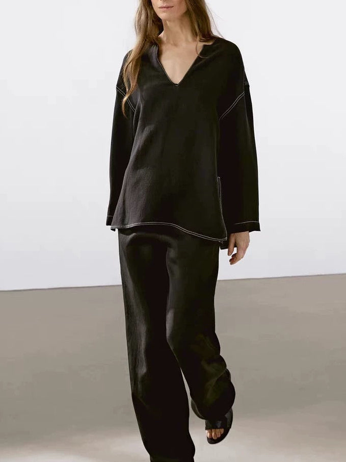 Oversized Top with Side Slits