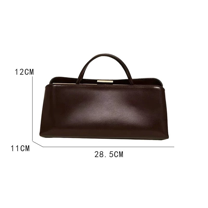 Kiss-Lock Bag in Dark Brown