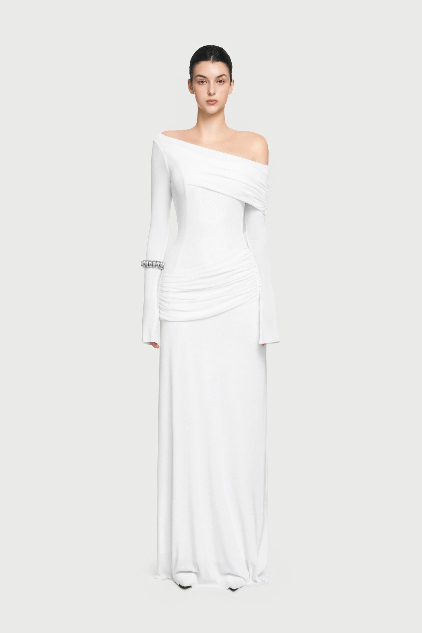 Off-shoulder Maxi Dress