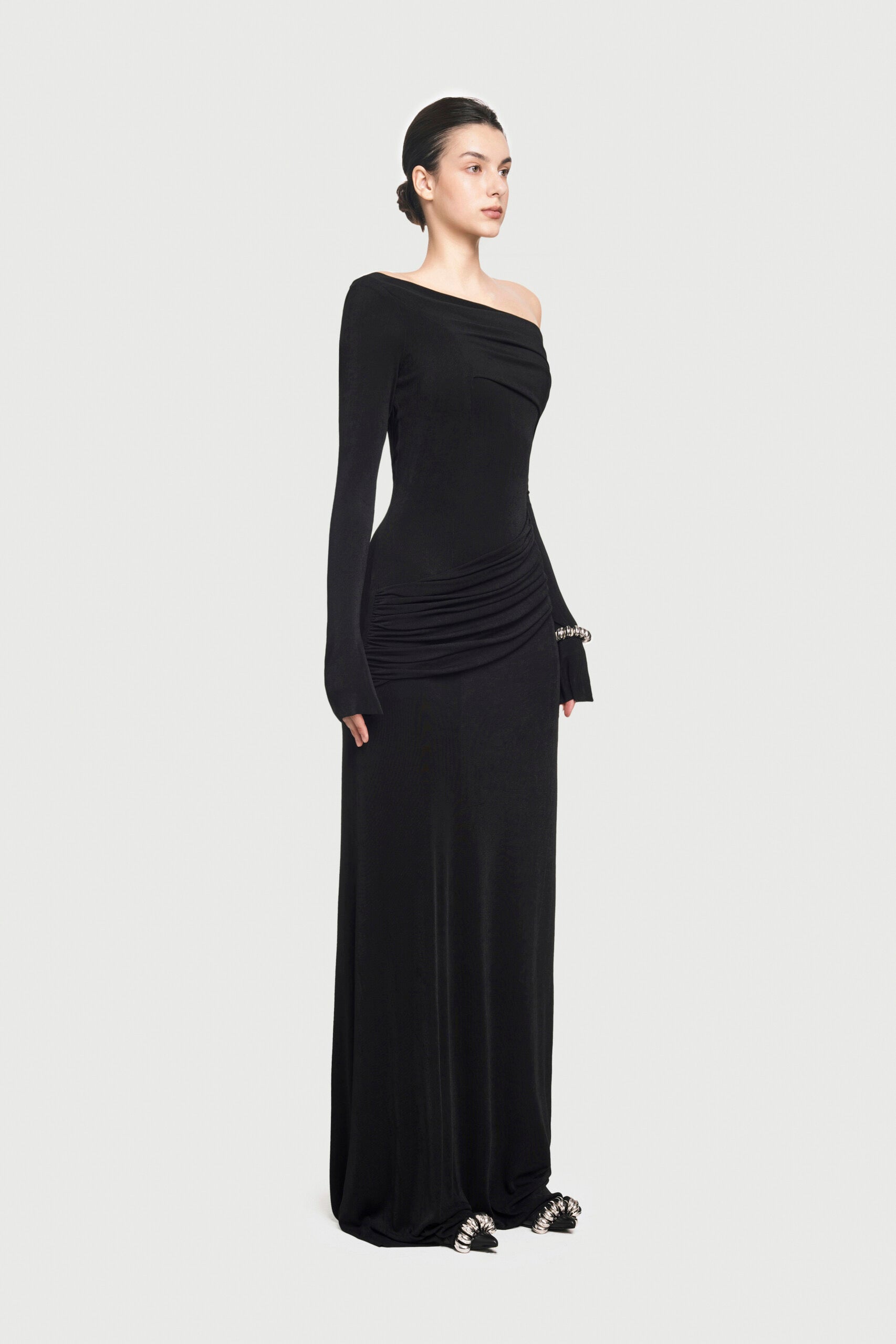 Off-shoulder Maxi Dress