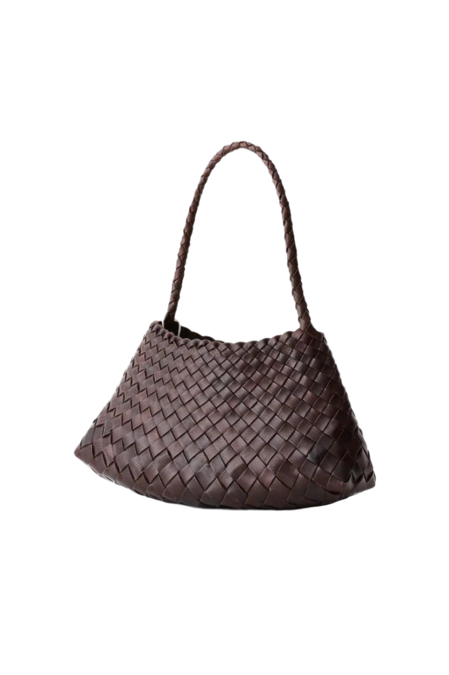 Dark Brown Leather Shoulder Bag