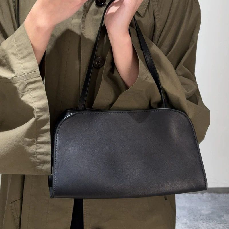 Minimal Genuine Leather Shoulder Bag