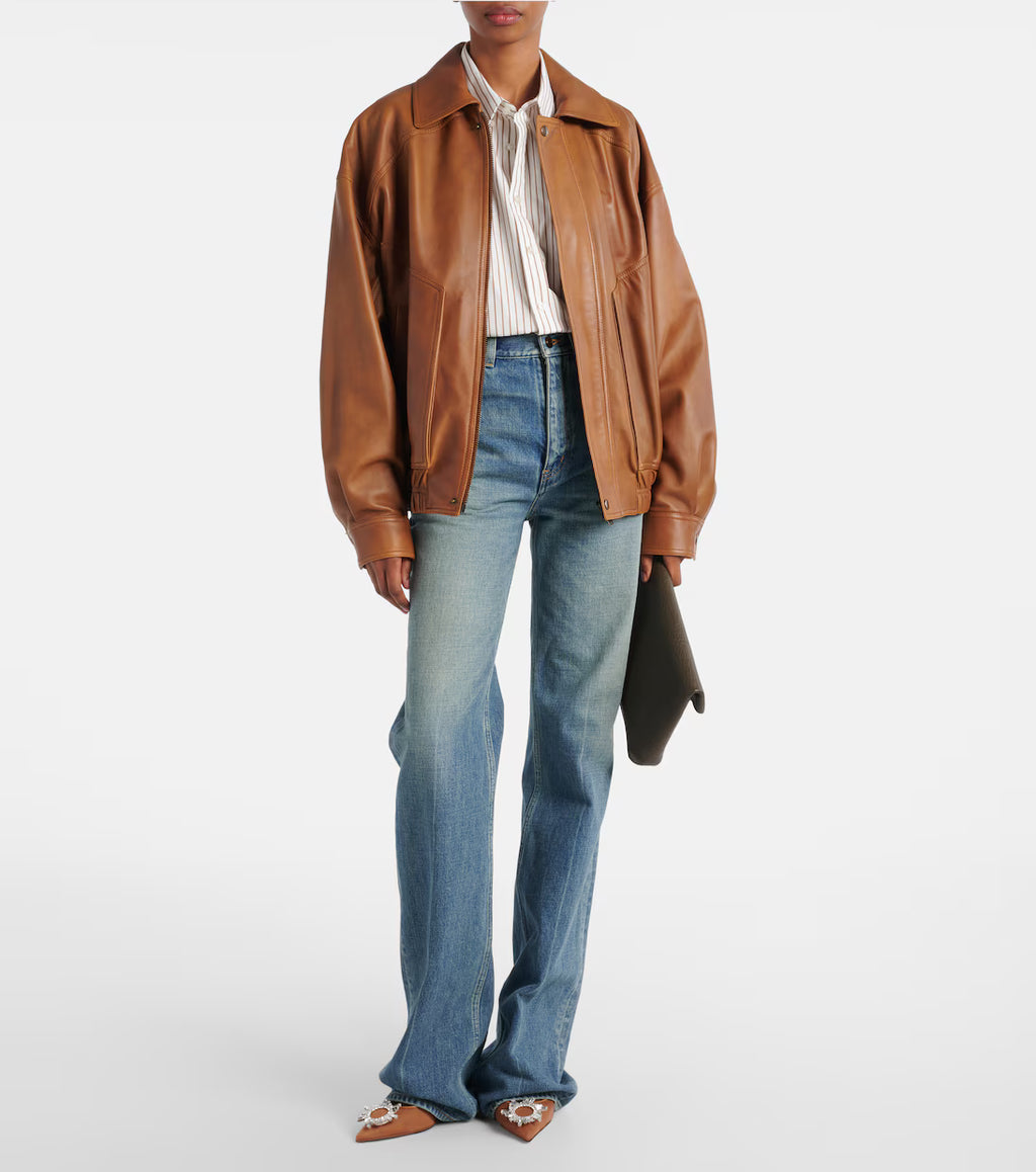 Mesh Slingback Pumps in Brown