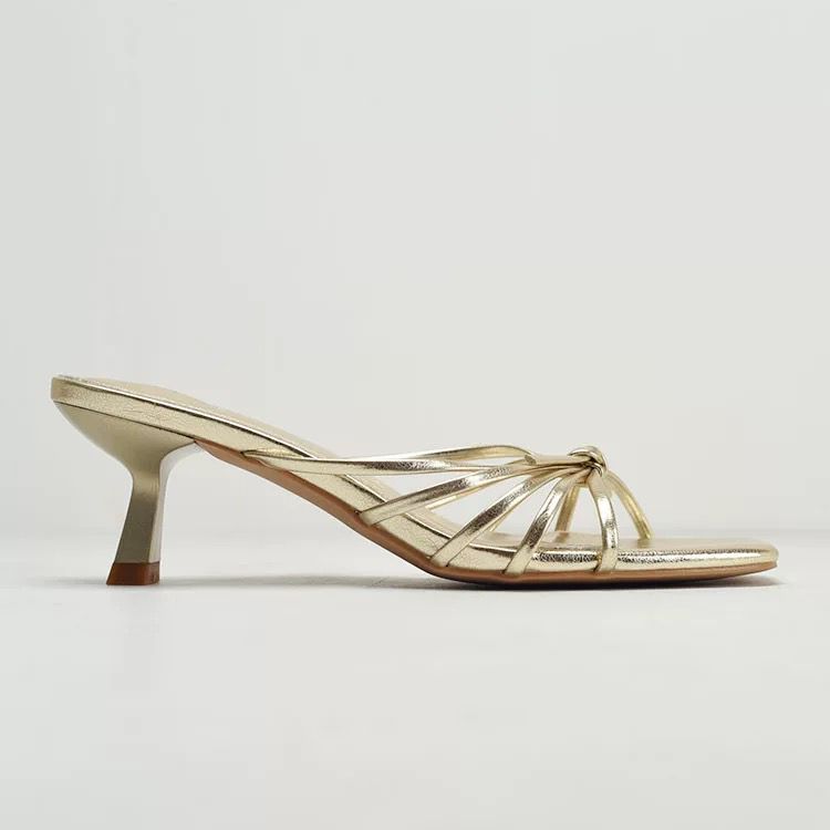 High Heeled Sandals with Bows