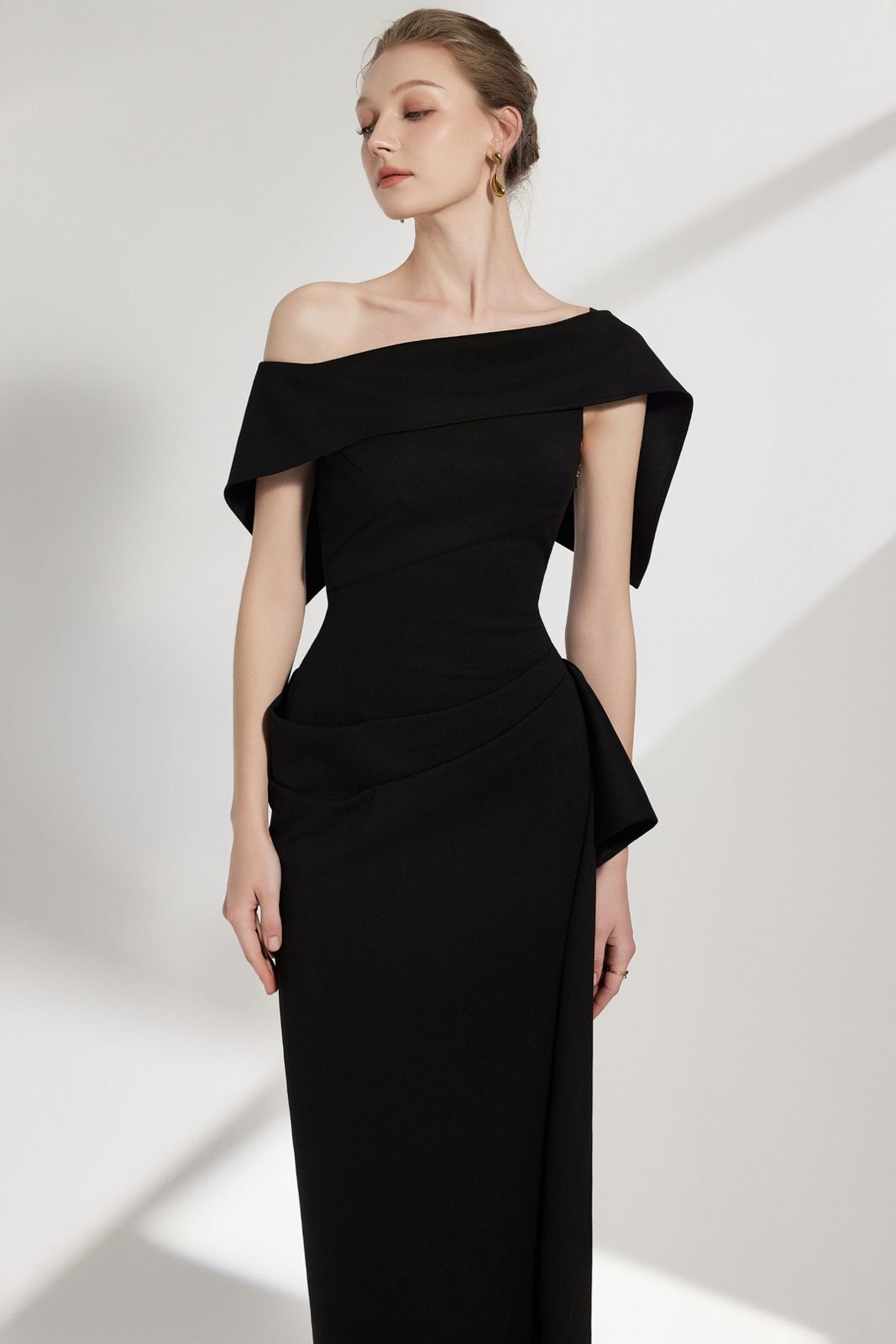 Asymmetric Spandex Bodycon Dress