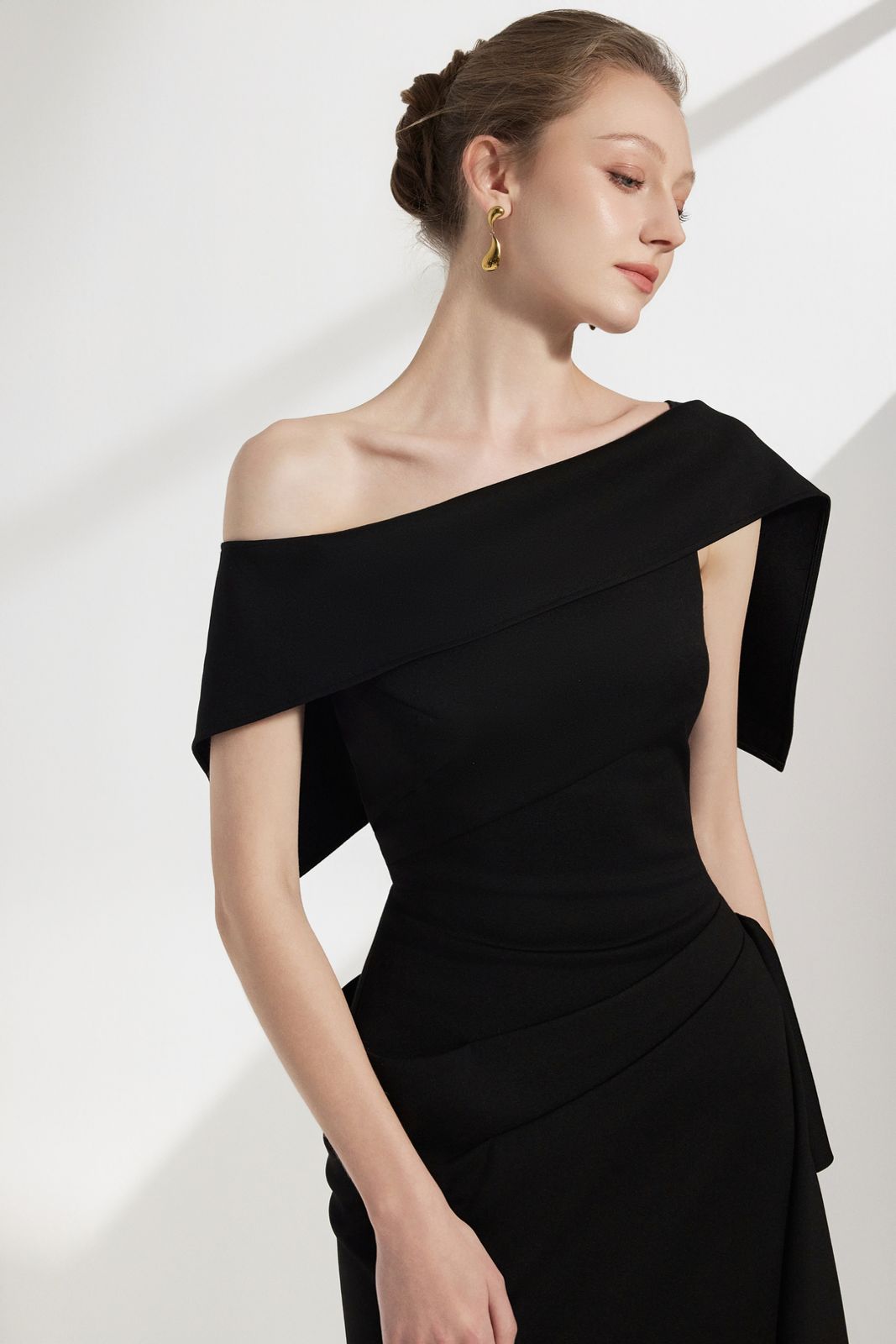 Asymmetric Spandex Bodycon Dress