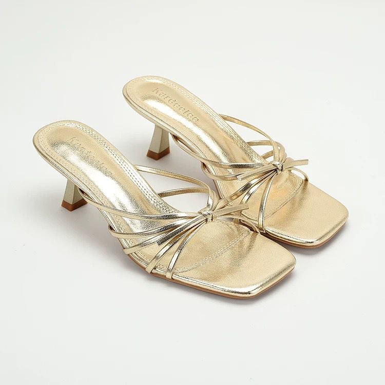 High Heeled Sandals with Bows